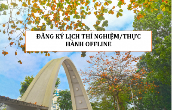 Đăng ký lịch thí nghiệm/thực hành offline