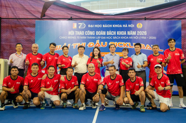 [SME] SÔI NỔI GIẢI PICKLEBALL CÁN BỘ ĐẠI HỌC BÁCH KHOA HÀ NỘI – ĐỘI “PIKACHU” TRƯỜNG CƠ KHÍ SẴN SÀNG TRANH TÀI