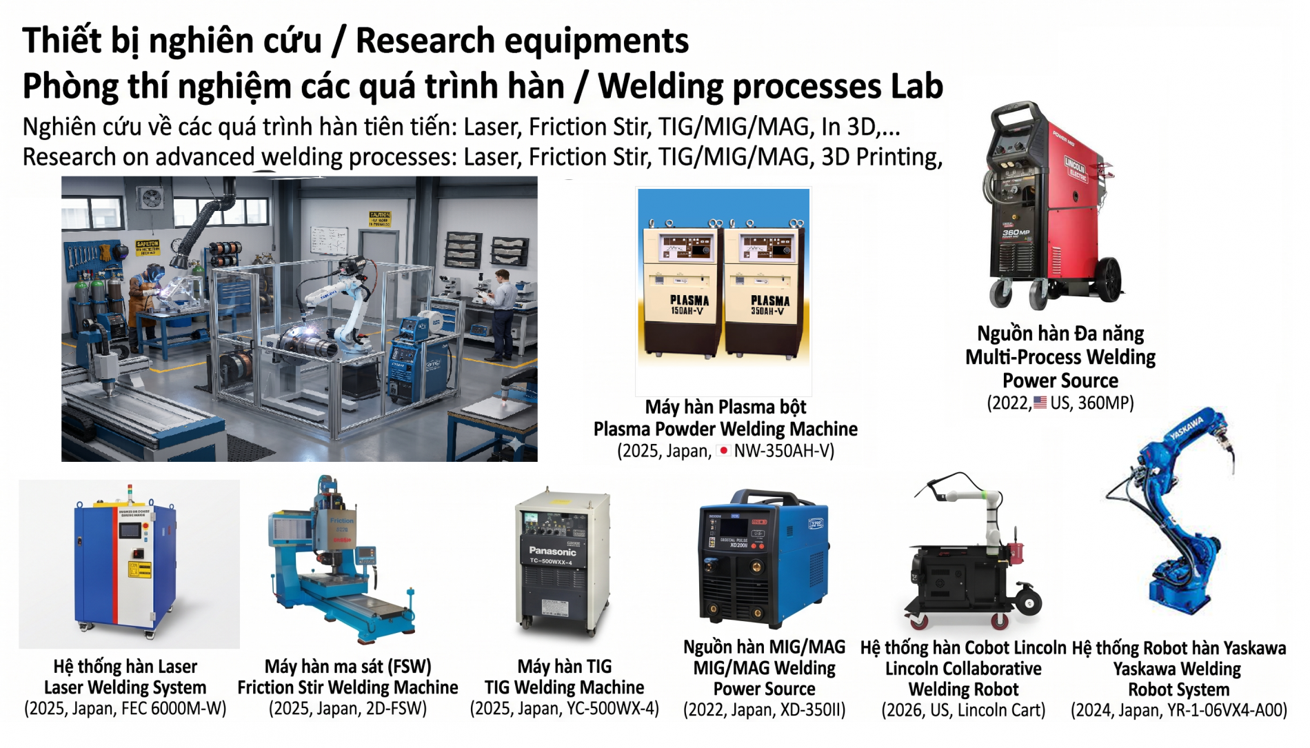 Anh 4 JWRI HUST UOsaka Welding Processes Lab equipment