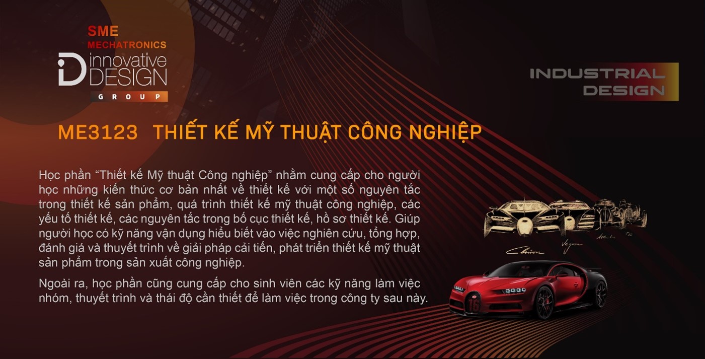 Học phần Thiết kế Mỹ thuật công nghiệp