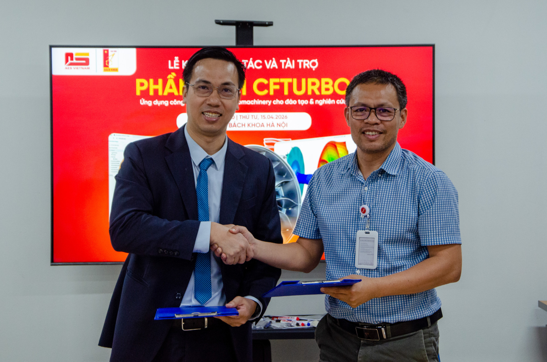 Trao tặng phần mềm CFTurbo phục vụ nghiên cứu và đào tạo.