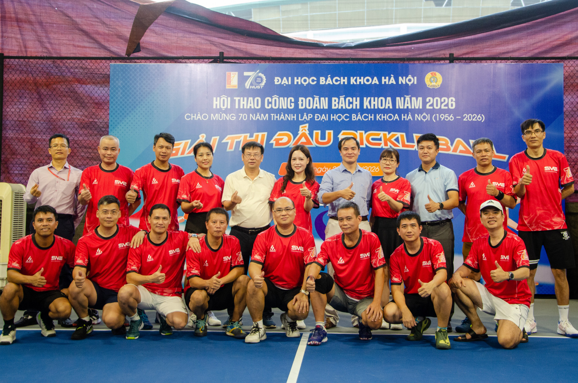 Trường Cơ khí tham gia giải Pickle ball cán bộ Đại học Bách khoa Hà Nội