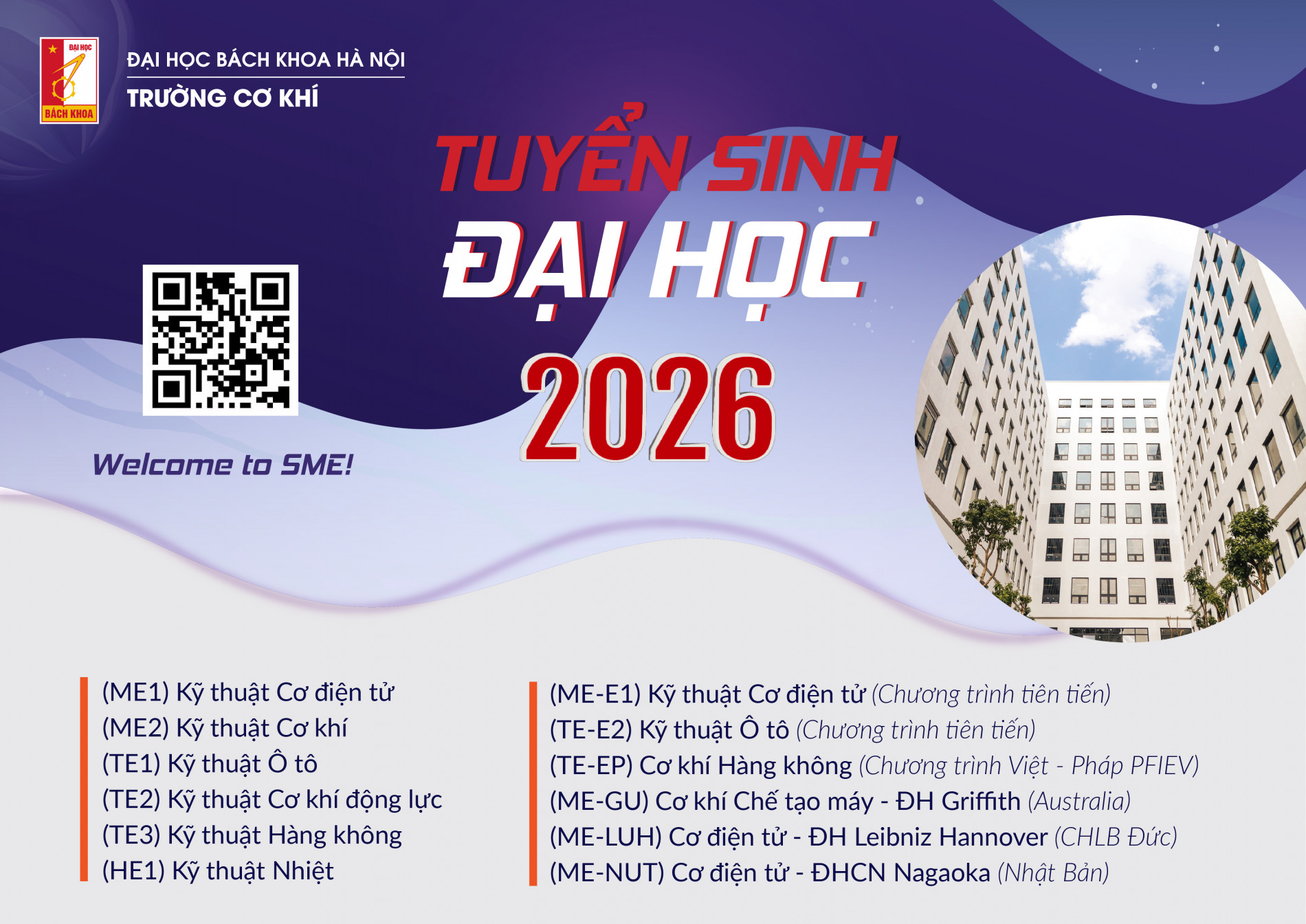 Tuyển sinh trường Cơ khí 2026
